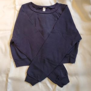 2/$25 American Apparel Cropped Sweatshirt in Navy